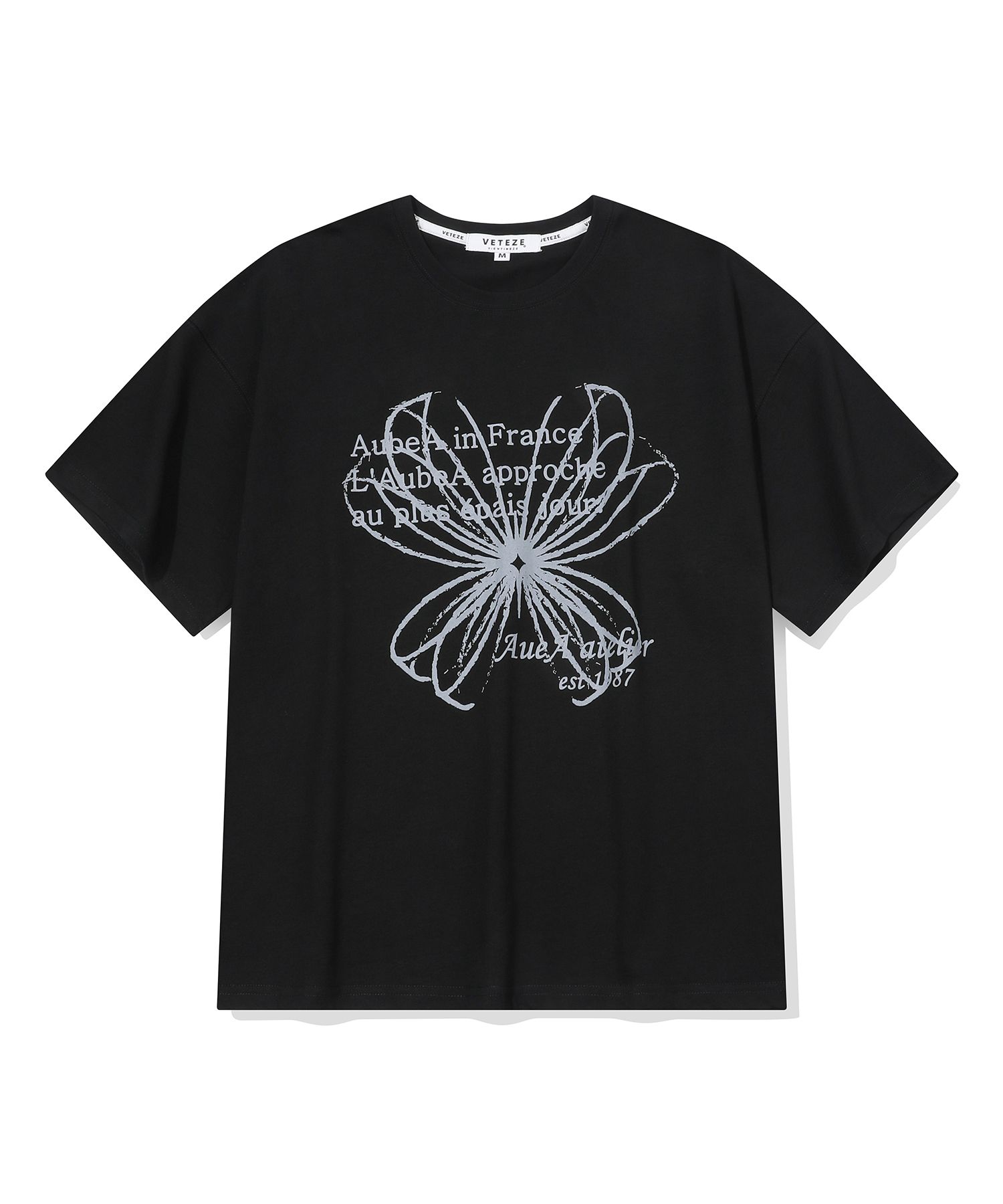 MUSINSA | VETEZE OBE DRAWING ATELLIER T-SHIRT (BLACK)