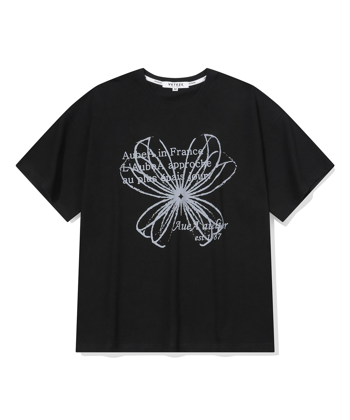 베테제(VETEZE) 오브에 드로잉 아뜰리에 티셔츠 (BLACK)