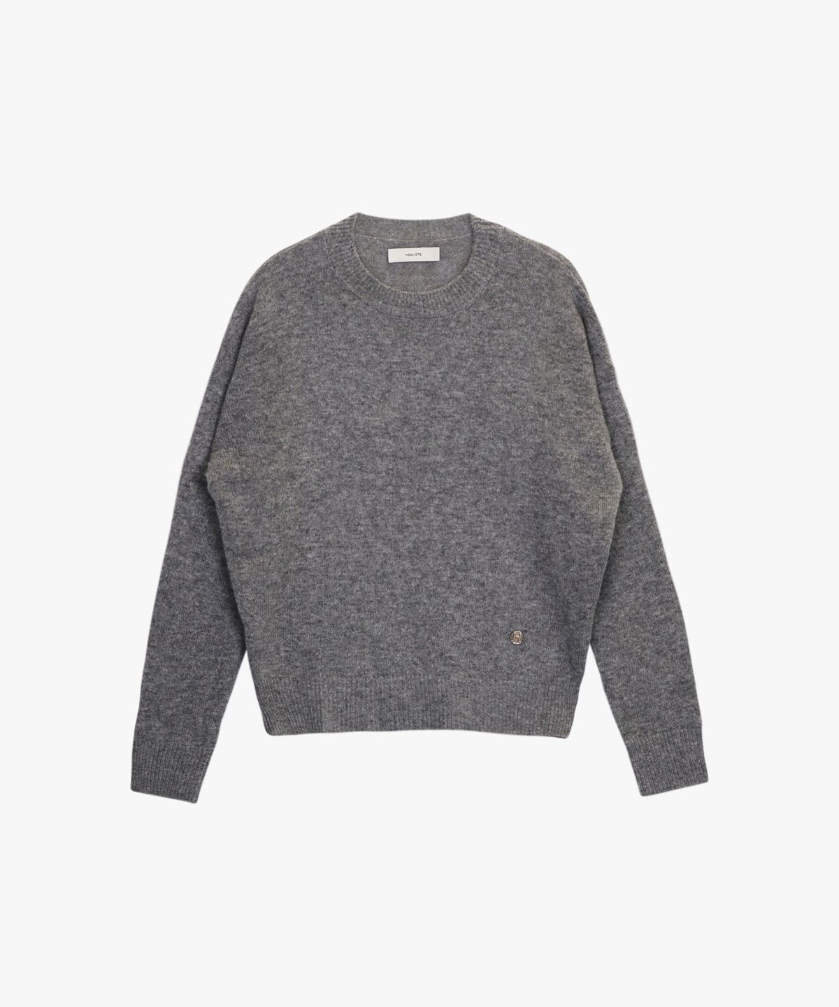힐리오트(HEALIOTE) SERENE TOUCH ROUND KNIT_GREY