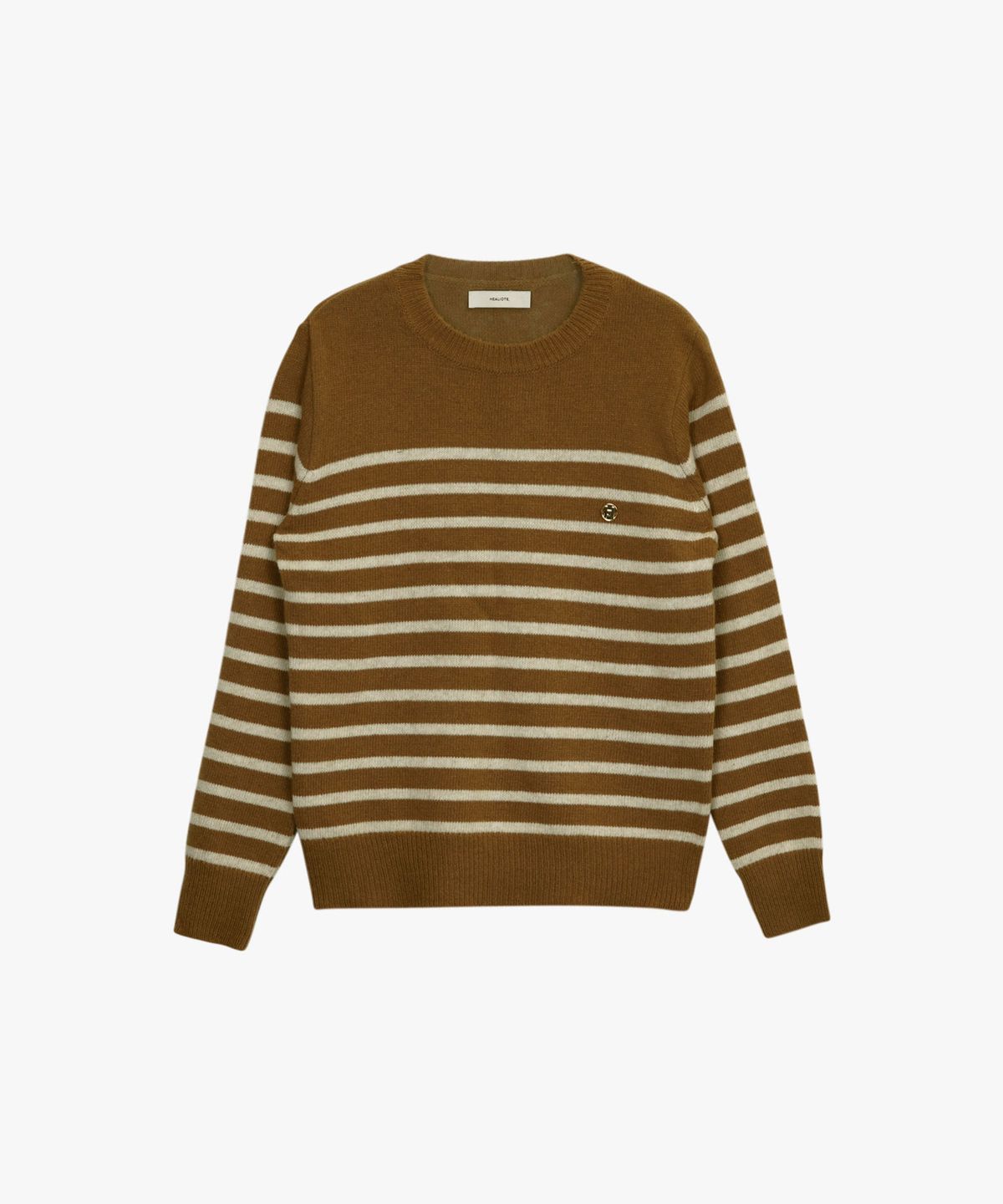 힐리오트(HEALIOTE) HEAL STRIPE SWEATER_BROWN