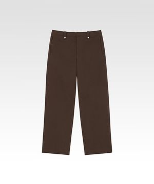 와이드 치노 팬츠 브라운