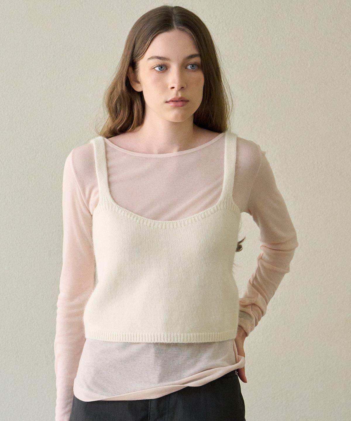엘리오티(ELLIOTI) Angora Buistier Knit Top_3Color