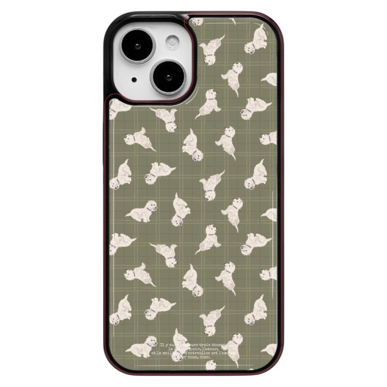 (epoxy) dog check pattern 에폭시 아이폰 갤럭시 케이스