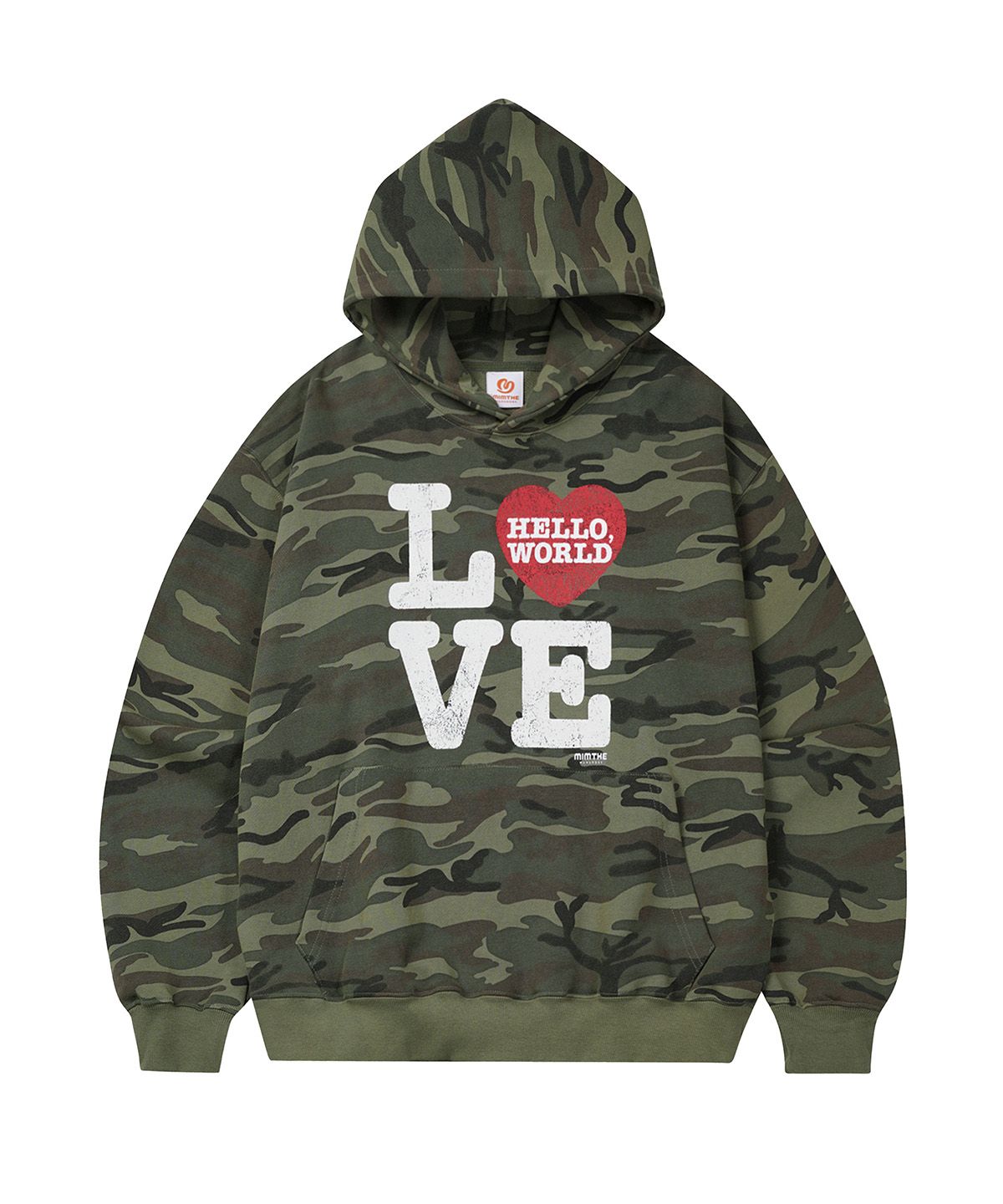MUSINSA公式 | MIMTHEWARDROBE Hello World LOVE Hoodie_Camo