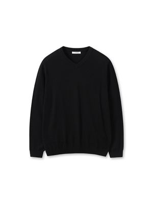 남성) 워셔블 V넥 스웨터 (오버핏)_MSF2ER1101