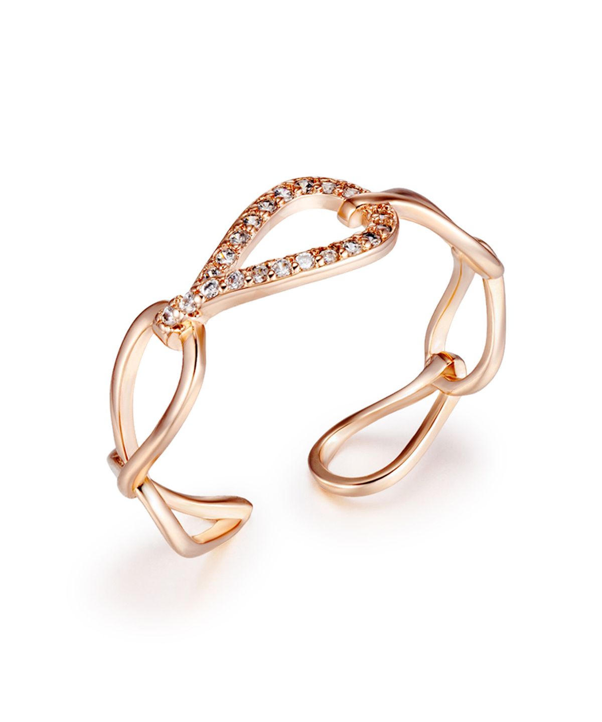 엘르주얼리(ELLEJEWELRY) 트위스트 체인 오픈링 ELBRWR127