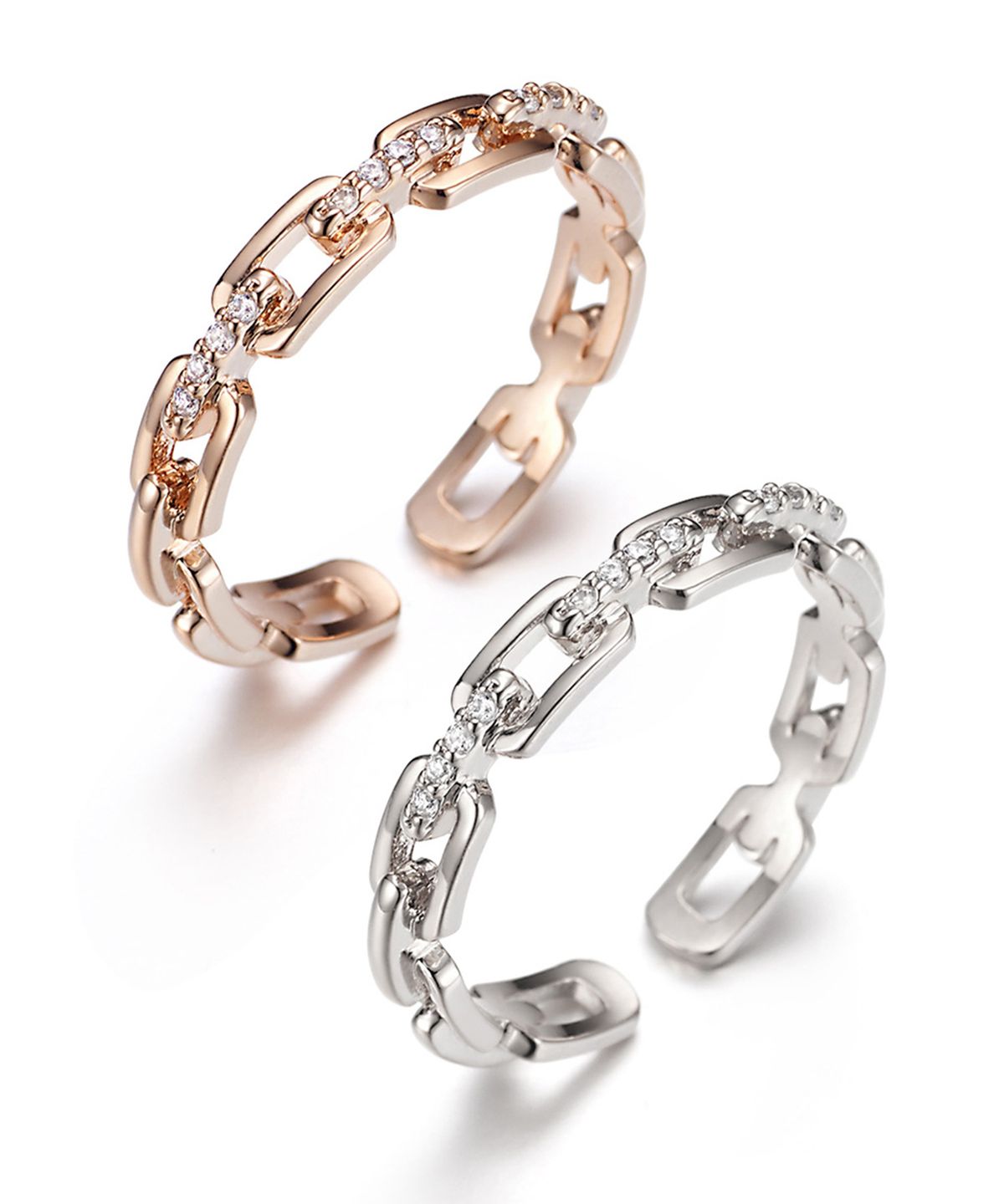 엘르주얼리(ELLEJEWELRY) 심플 체인 오픈링 ELBRWR058