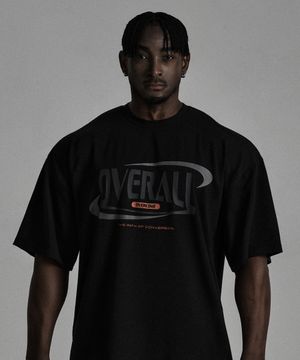 오버롤 오버핏 숏슬리브