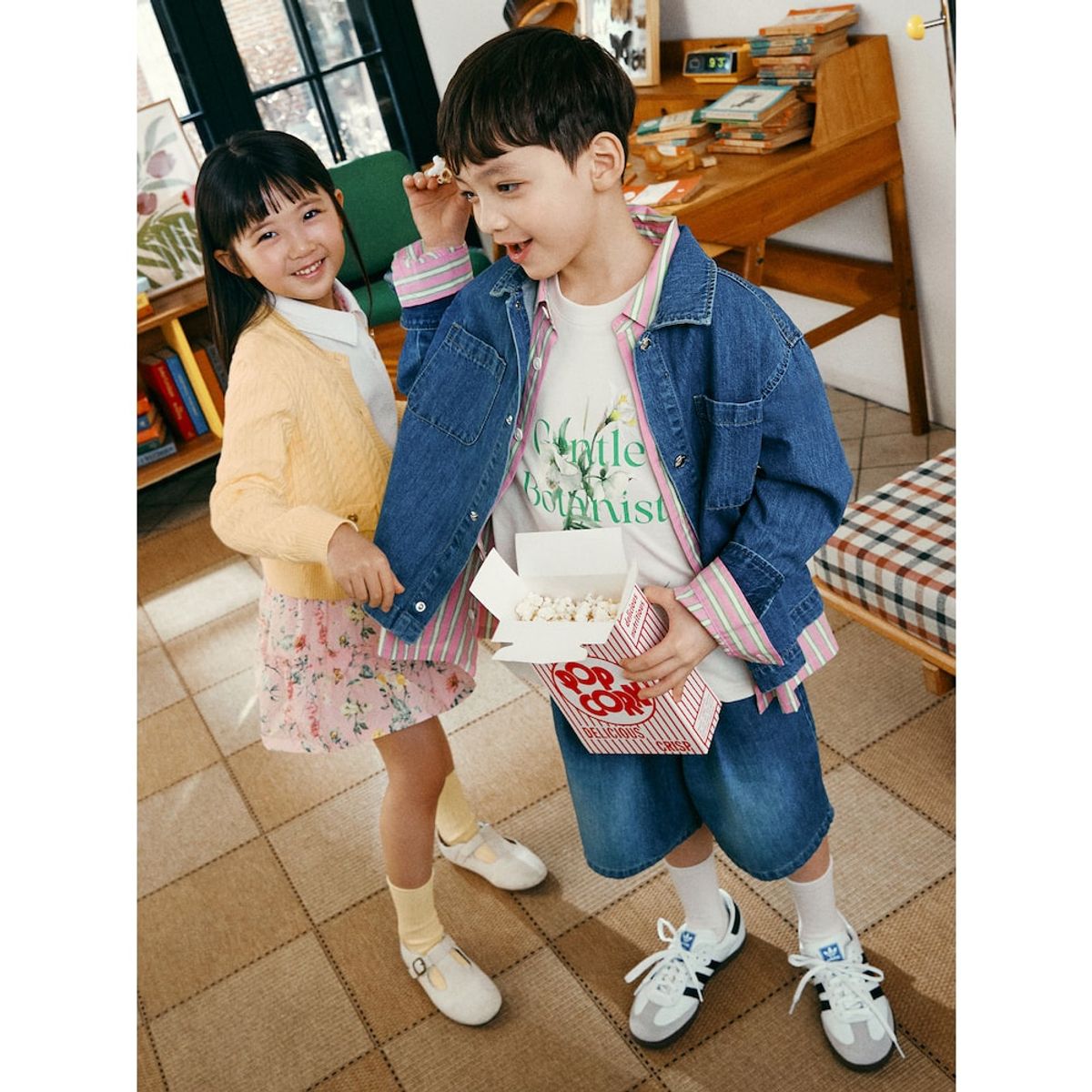 빈폴 키즈(BEANPOLE KIDS) 데님 자켓형 셔츠  블루 (BI5264U90P) (BI5264U90P)