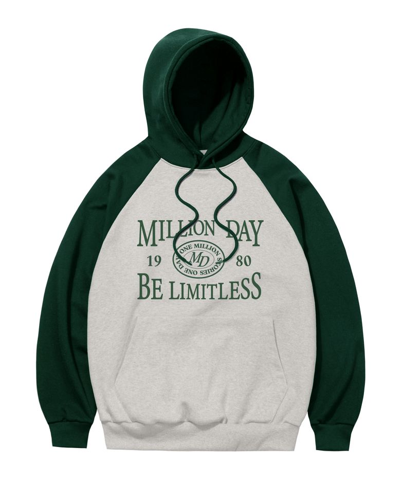 LIMITLESS 레글런 후드티
