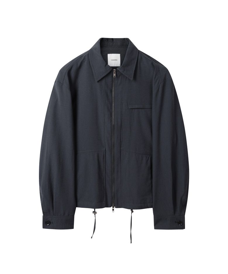 Black Texture Fabric Blouson C9UAM25211NYX