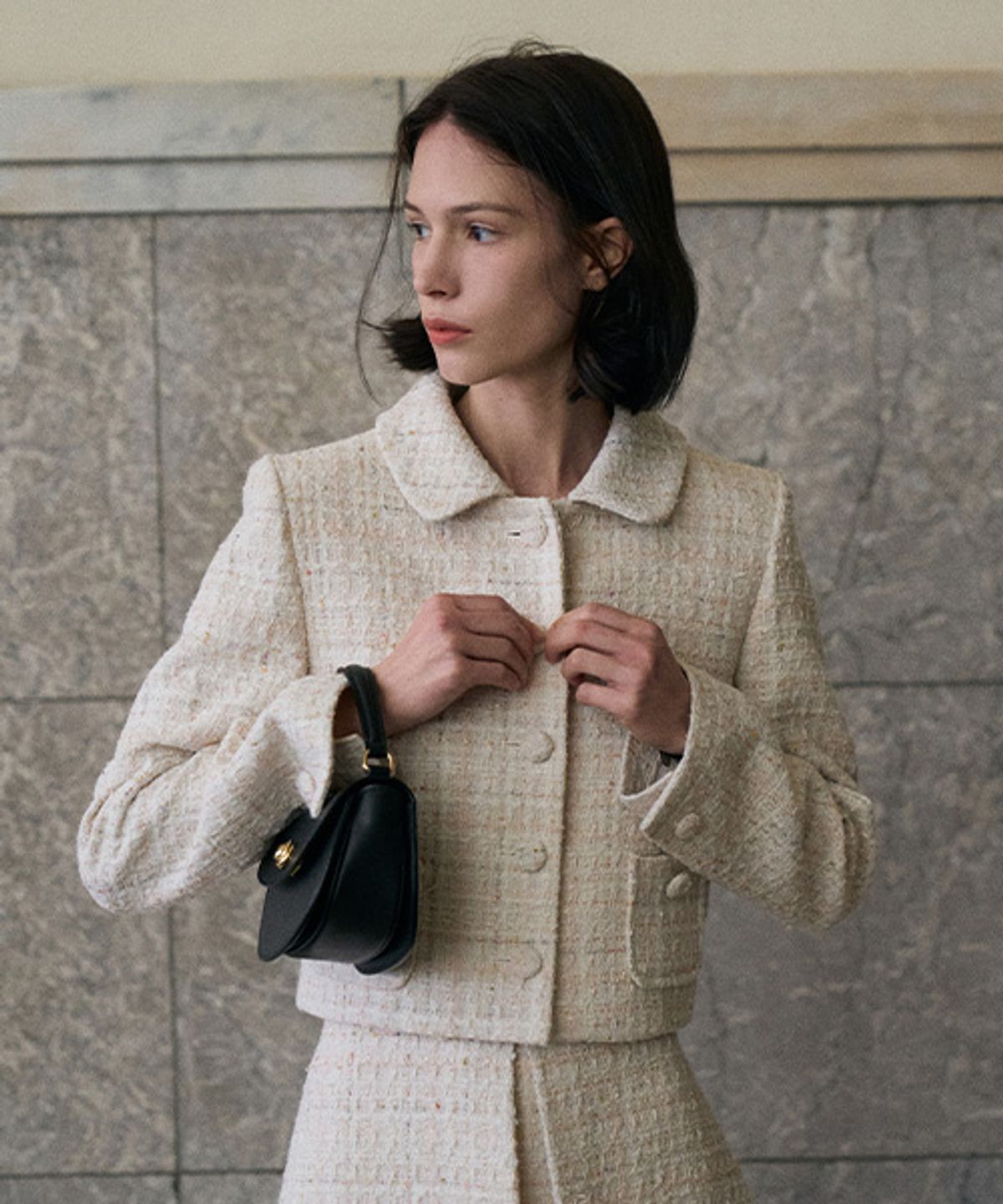 안젤로비안코(ANGELO BIANCO) Reche Tweed Jacket