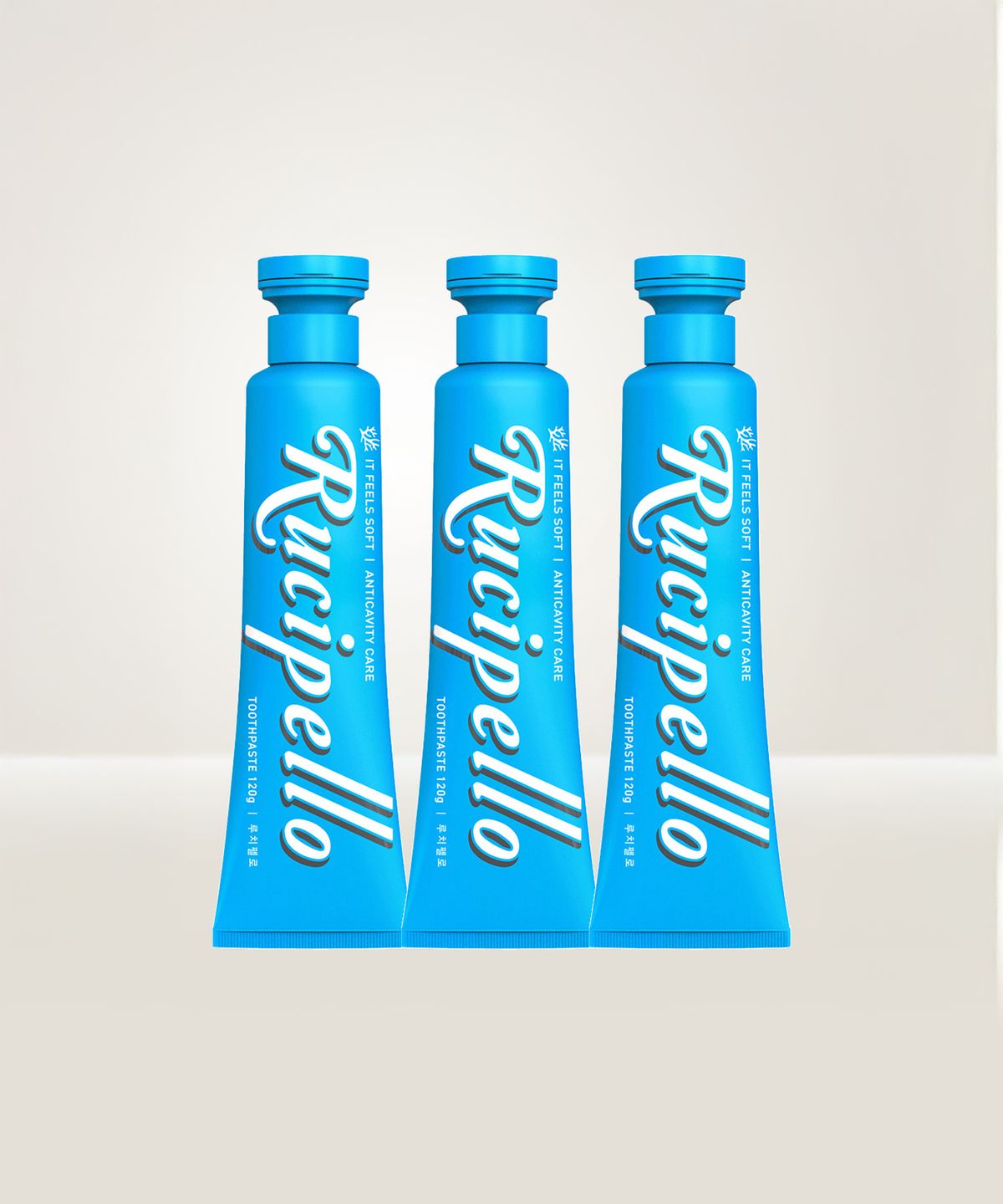 루치펠로(RUCIPELLO) 코랄리프 고불소 블루 치약 120g 3개입