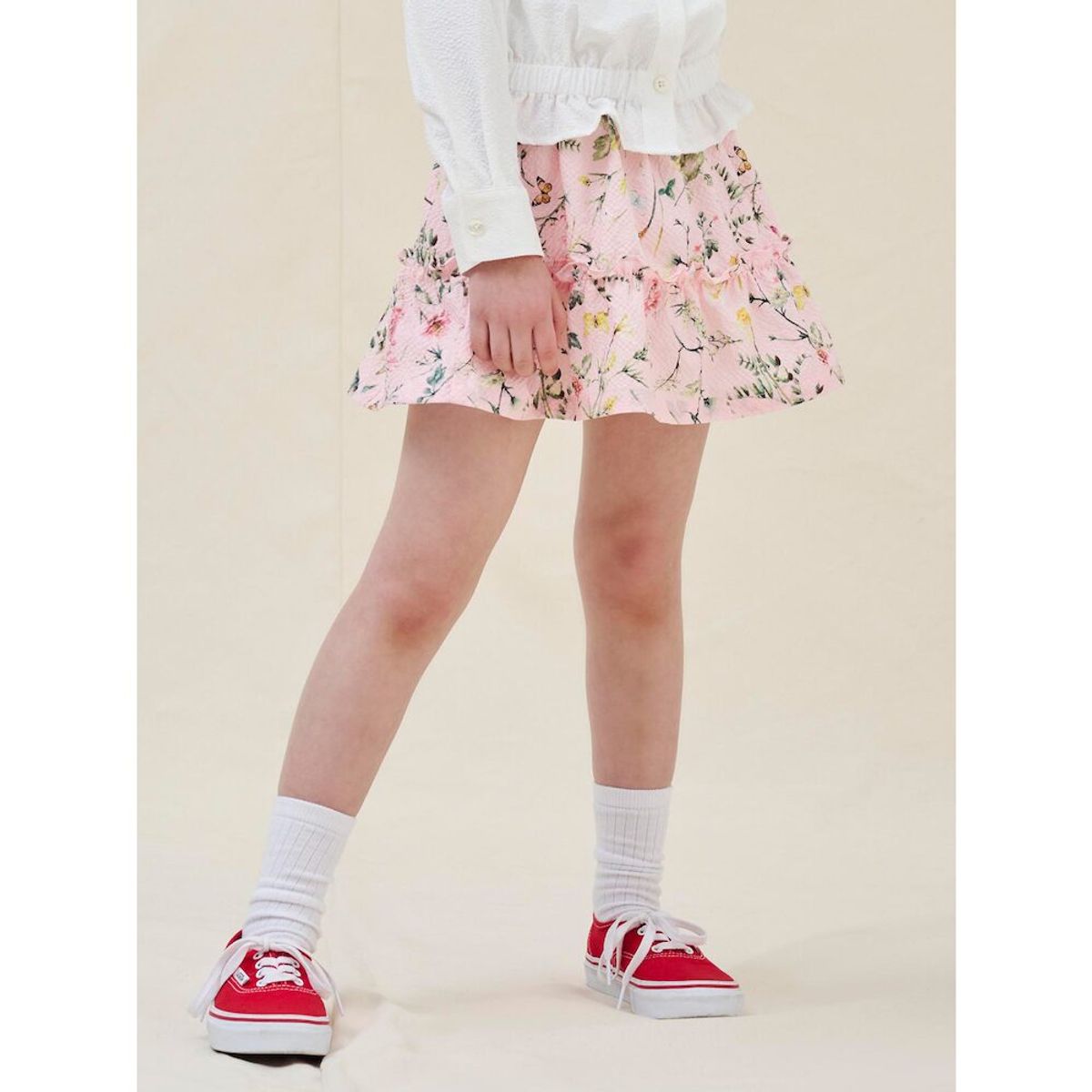 빈폴 키즈(BEANPOLE KIDS) [Reedition] 러블리 플라워 치마 레깅스  라이트 핑크 (BI5227G01Y)