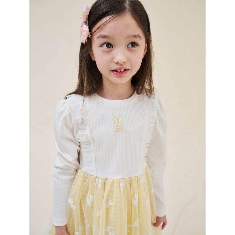 [러블리 빙키 걸즈] 빙키 프릴 샤 원피스  아이보리 (BI5271G020)