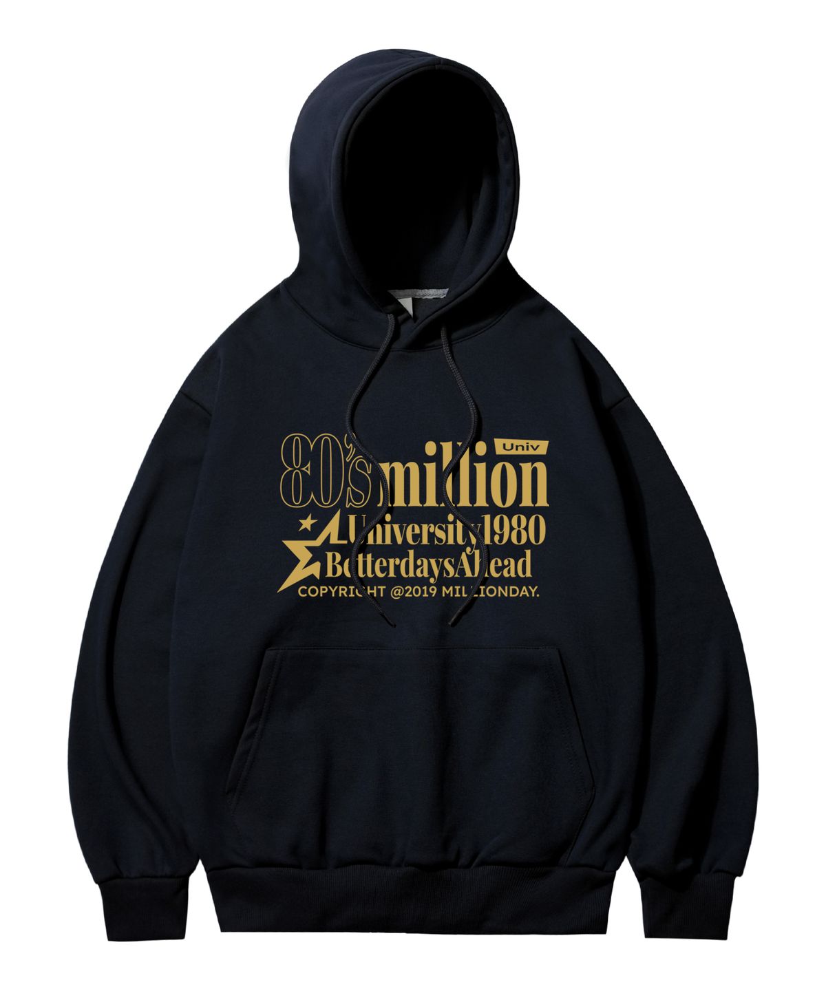 밀리언데이(MILLION DAY) 에잇티 특양면 후드티