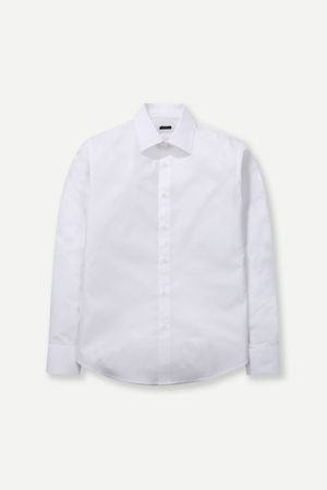 레귤러 카라 베이직 드레스 셔츠 화이트 BNESBA601WH