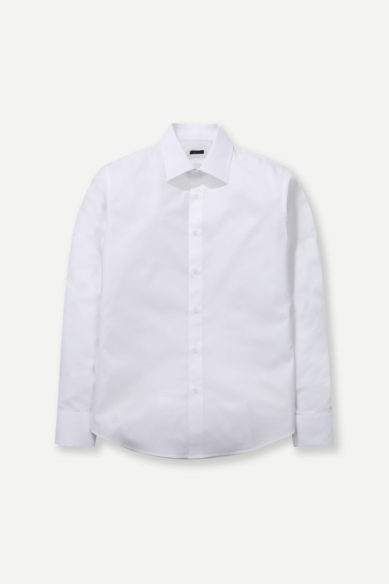 레귤러 카라 베이직 드레스 셔츠 화이트 BNESBA601WH