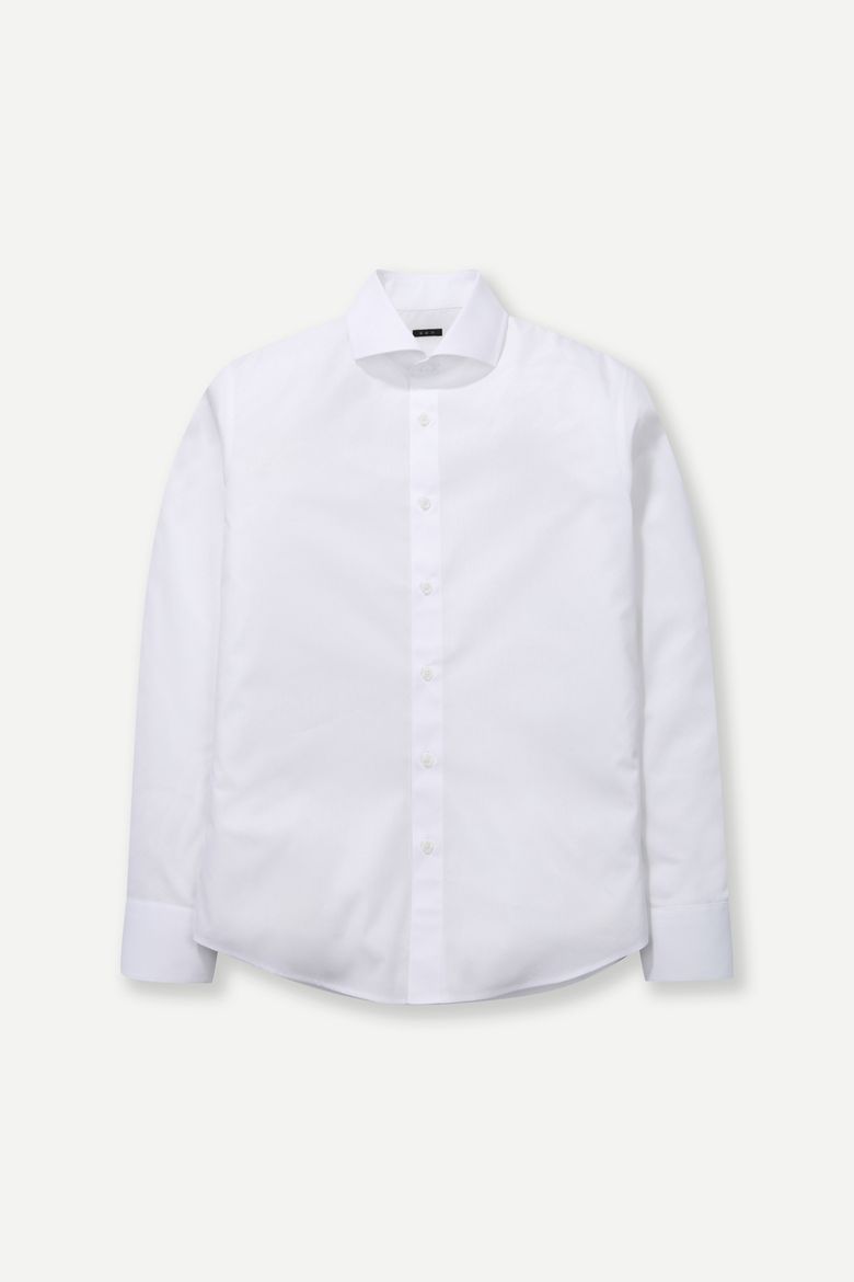 와이드 카라 베이직 드레스셔츠 화이트 BNESBA602WH