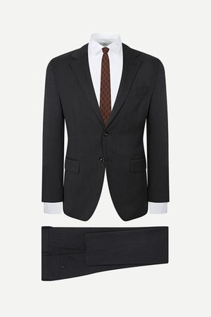 울 70 베네시안 솔리드 스트레치 수트 그레이 BNESJA015GY_BNESPA115GY