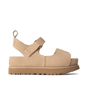 [WOMEN] 클래식 스웨이드 플랫폼 스트랩 샌들  (골든스타 하이) - 샌드 / 1167356-SAN