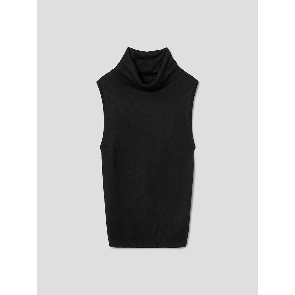 앙개(ANGGAE) Twisted Back Knit Tank  Black