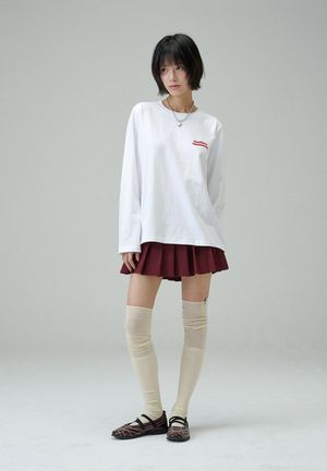 멜로우 모먼트 무지 티셔츠 (화이트)