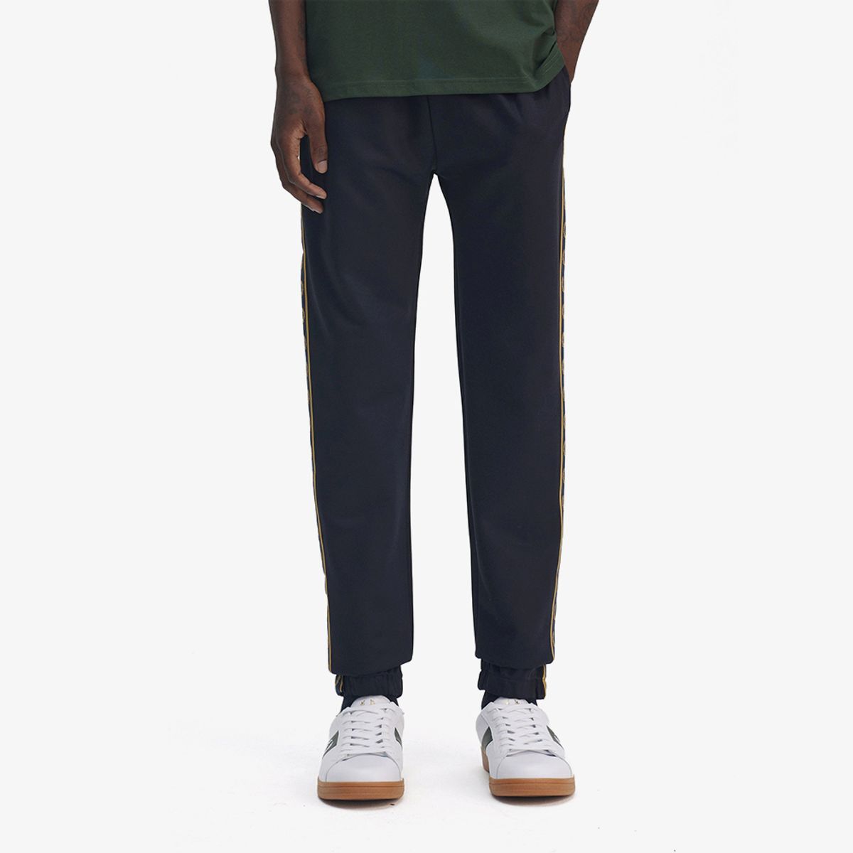 프레드페리(FRED PERRY) [Sport] 컨트라스트 테잎 트랙팬츠 - 네이비/허니콤 AFPM2515507-W75