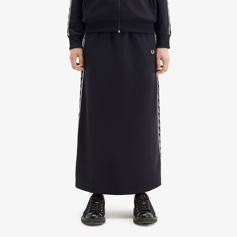 [Womens] 테잎 트랙 스커트 - 블랙 AFPF2519103-102