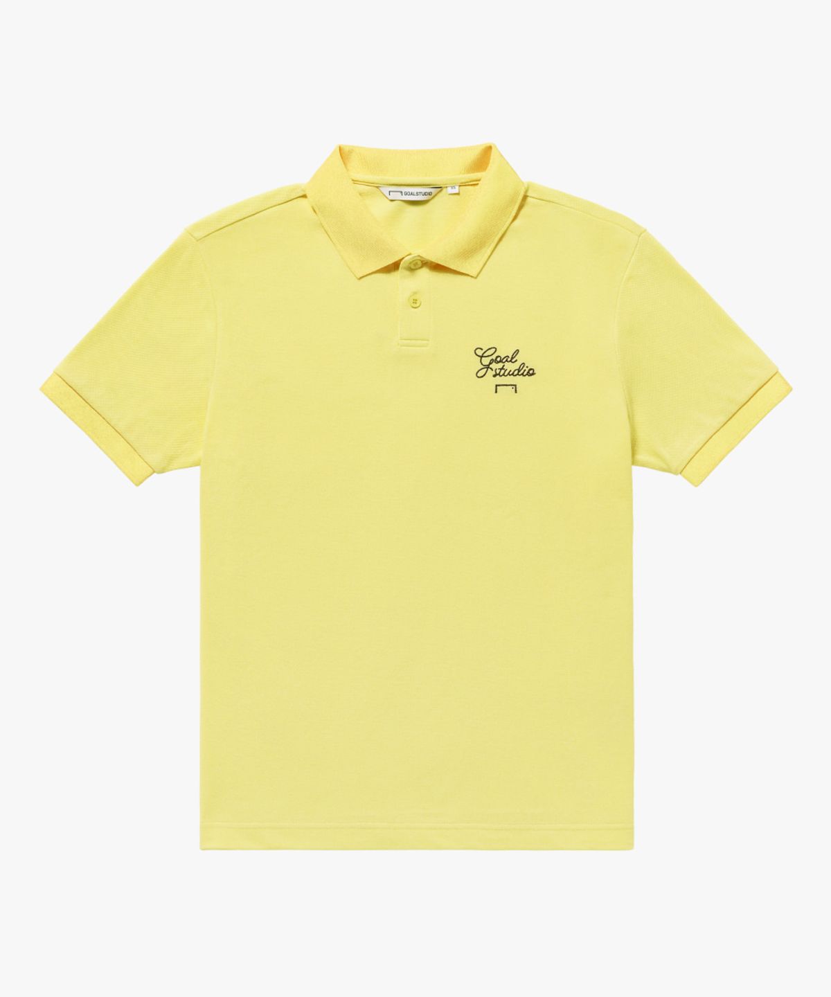 골스튜디오(GOALSTUDIO) SCRIPT PIQUE POLO SHIRT-LIGHT YELLOW