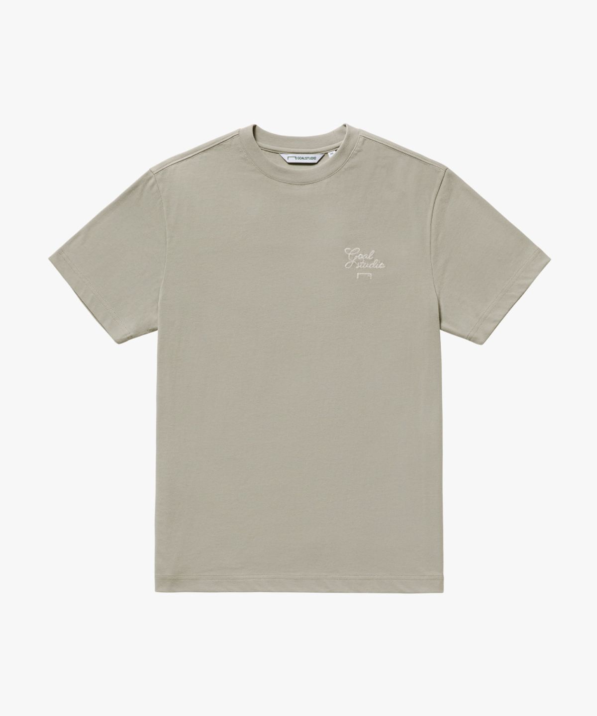 골스튜디오(GOALSTUDIO) ESSENTIAL SCRIPT TEE-BEIGE