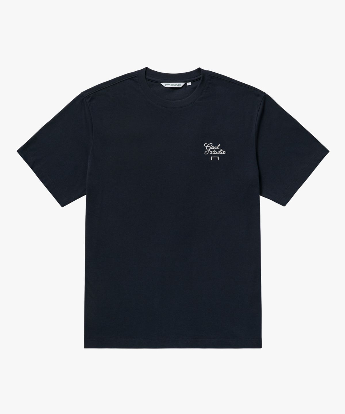 골스튜디오(GOALSTUDIO) ESSENTIAL SCRIPT TEE-NAVY