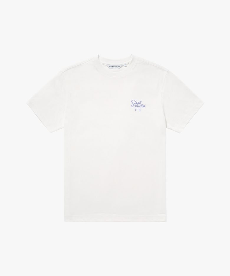 ESSENTIAL SCRIPT TEE-OFF WHITE