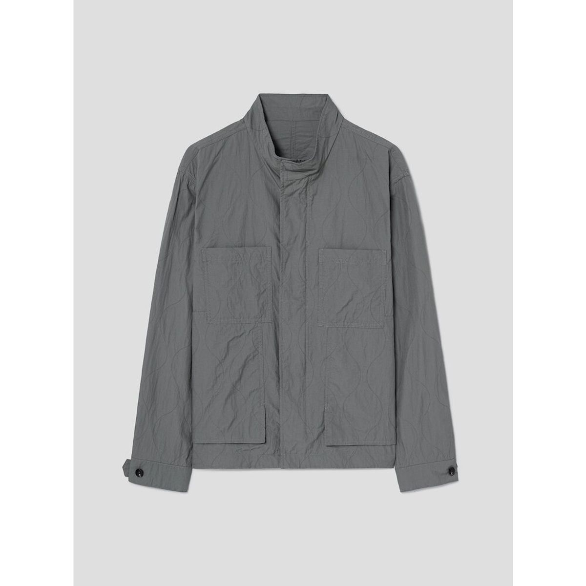 시프트지(SHIFT.G) Quilted Module Jumper  Khaki