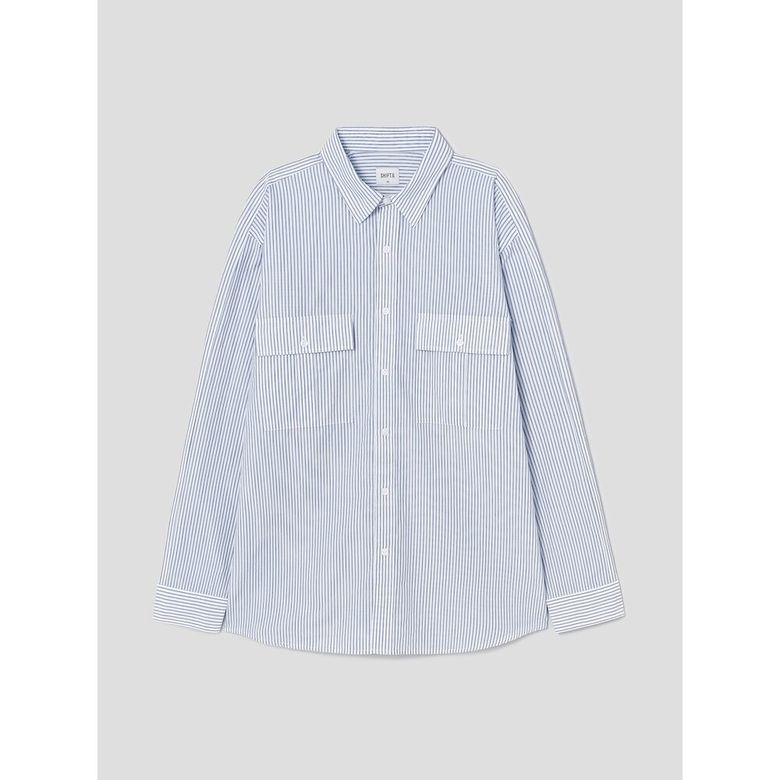 Stripe Cloud Shirts  White