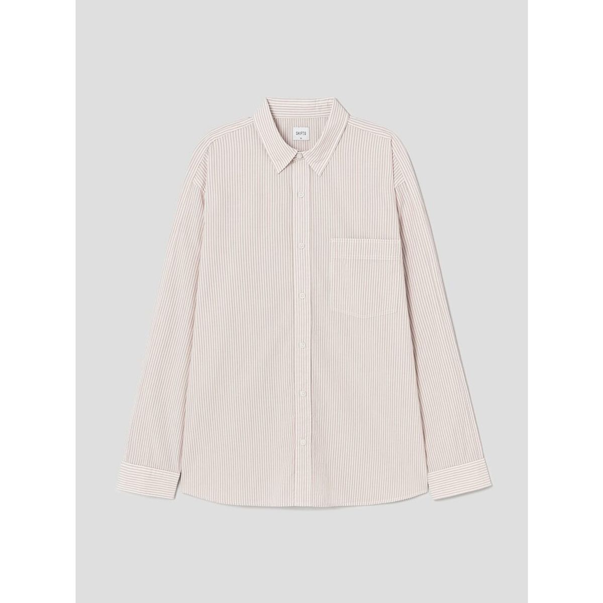 시프트지(SHIFT.G) Stripe Cloud Shirts  Beige