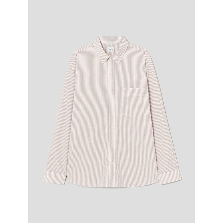 Stripe Cloud Shirts  Beige
