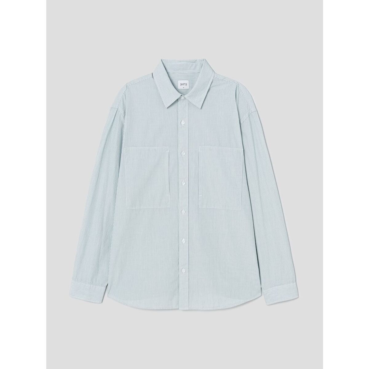 시프트지(SHIFT.G) Stripe Cloud Shirts  Green