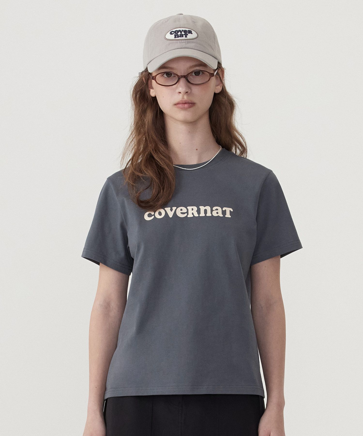 Tシャツ・カットソー COVERNAT Cool Cotton C Logo T-Shirt Purple MUSINSA | COVERNAT Cool Cotton C Logo T-Shirt Purple