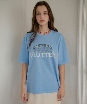 A3500 Flutter 피그먼트 티셔츠_Blue