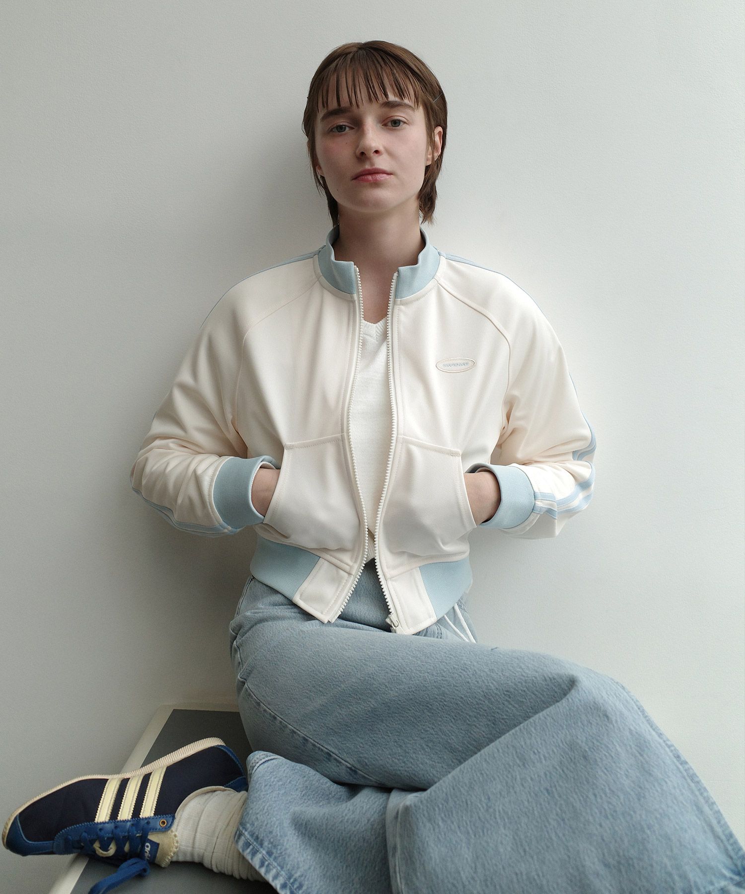 COVERNAT ♥ Women's Jersey Track Jacket/追跡付 MUSINSA公式 | COVERNAT WOMAN Women's Jersey Track Jacket Navy