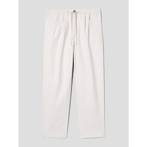 Officer Pleats Denim Pants  Ivory