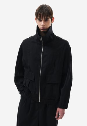 하이넥 멀티포켓 점퍼 블랙 ZH3JP351BK