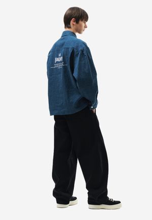 포비즘 엠브로이드 린넨 점퍼 블루 ZH3JP307BL