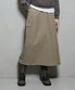 여성 카고 롱 스커트 카키