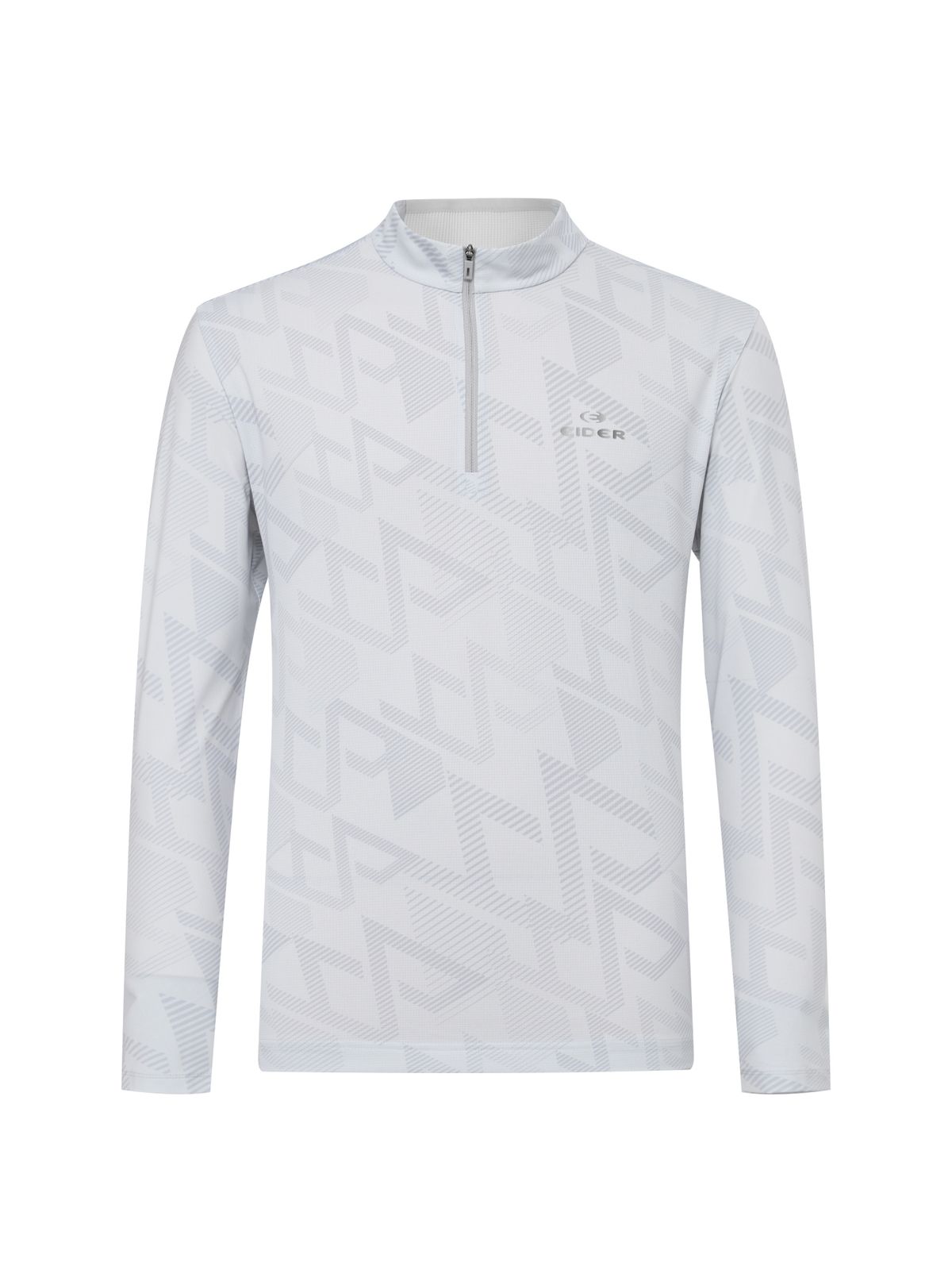 아이더(EIDER) ICE-LONG (아이스 롱) 남성 그래픽 긴팔짚업 티셔츠_Light Grey