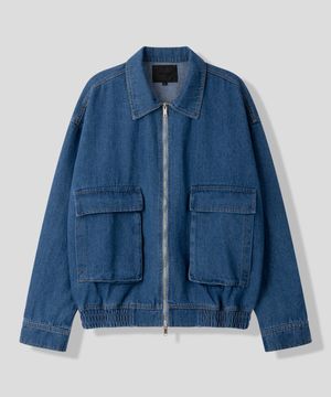 케주얼 데님 포켓 블루종 x NORTHERN HIGHER [블루]