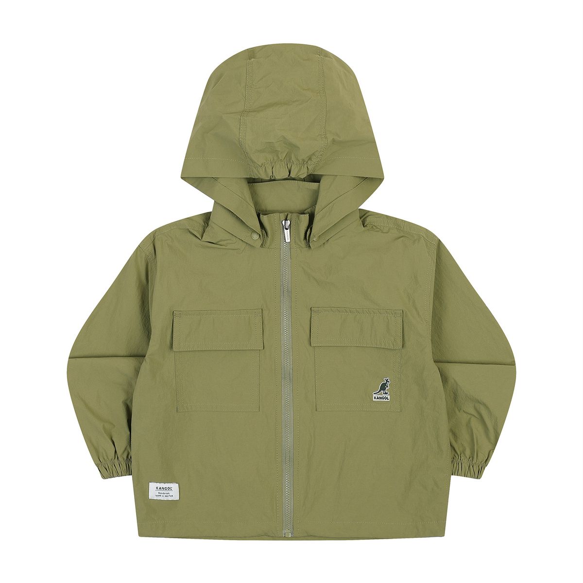 캉골키즈(KANGOL KIDS) 투 포켓 윈드브레이커 RB 0101 카키