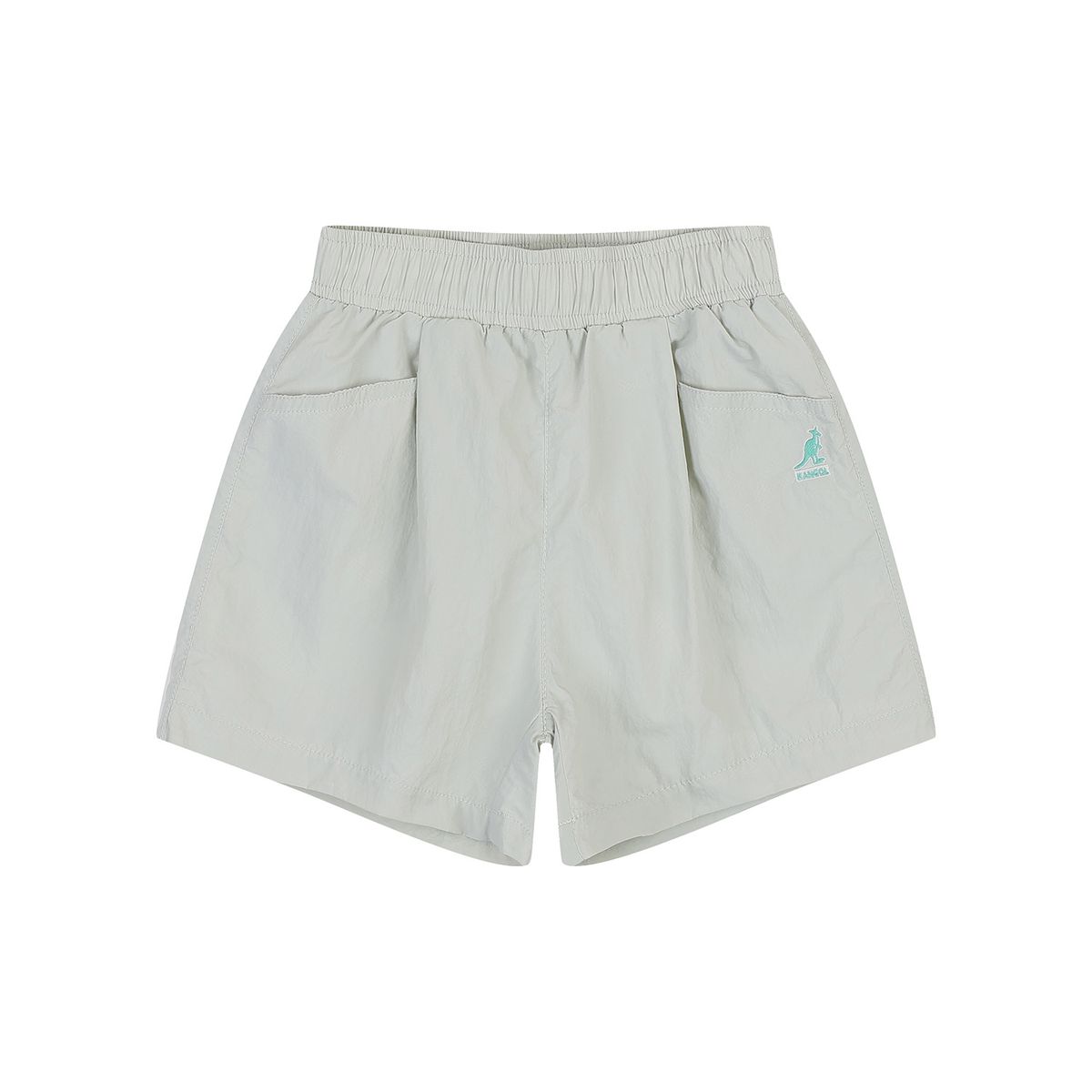 캉골키즈(KANGOL KIDS) 클럽 로고 우븐 쇼츠 RB 0102 민트