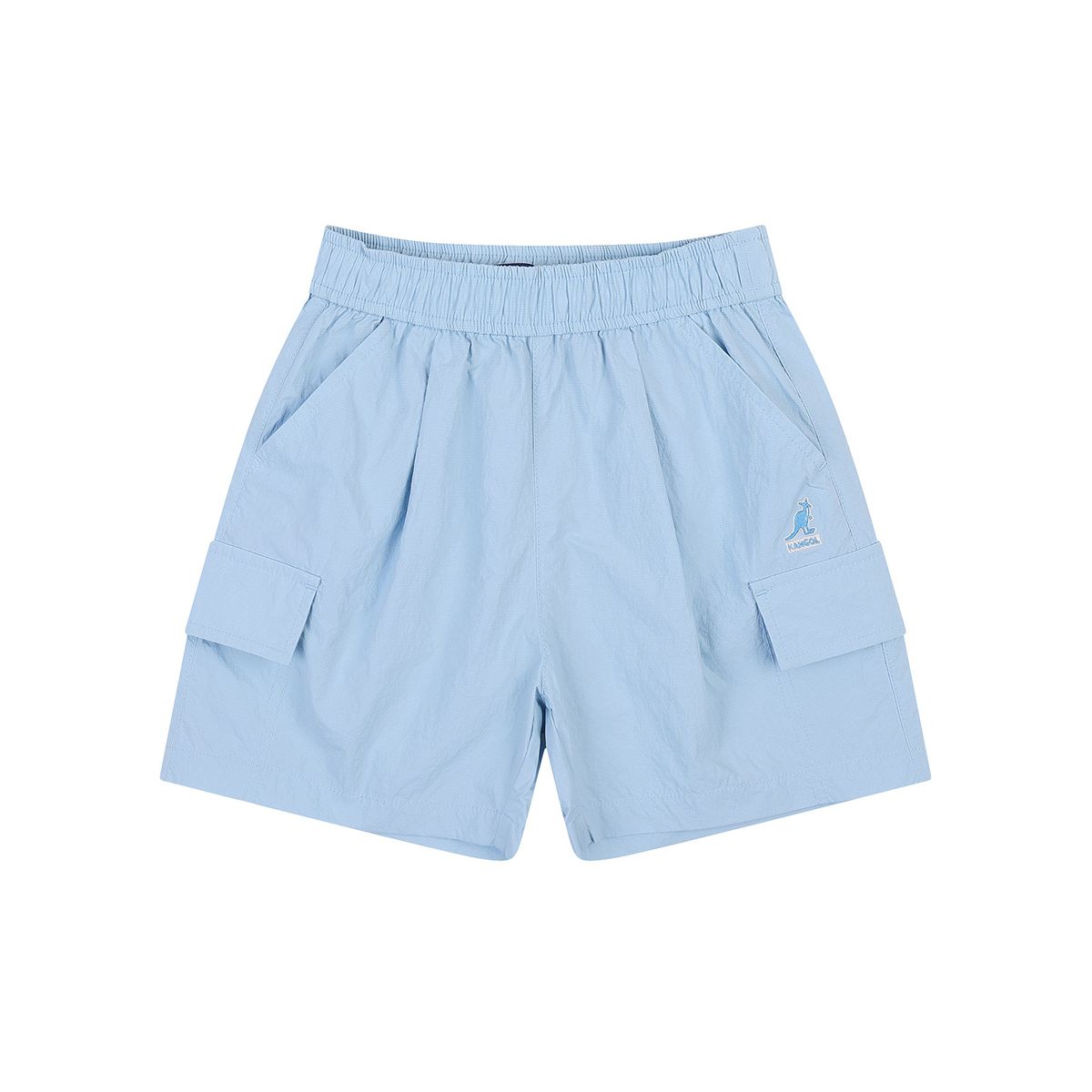 캉골키즈(KANGOL KIDS) 클럽 로고 카고 쇼츠 RB 0101 블루
